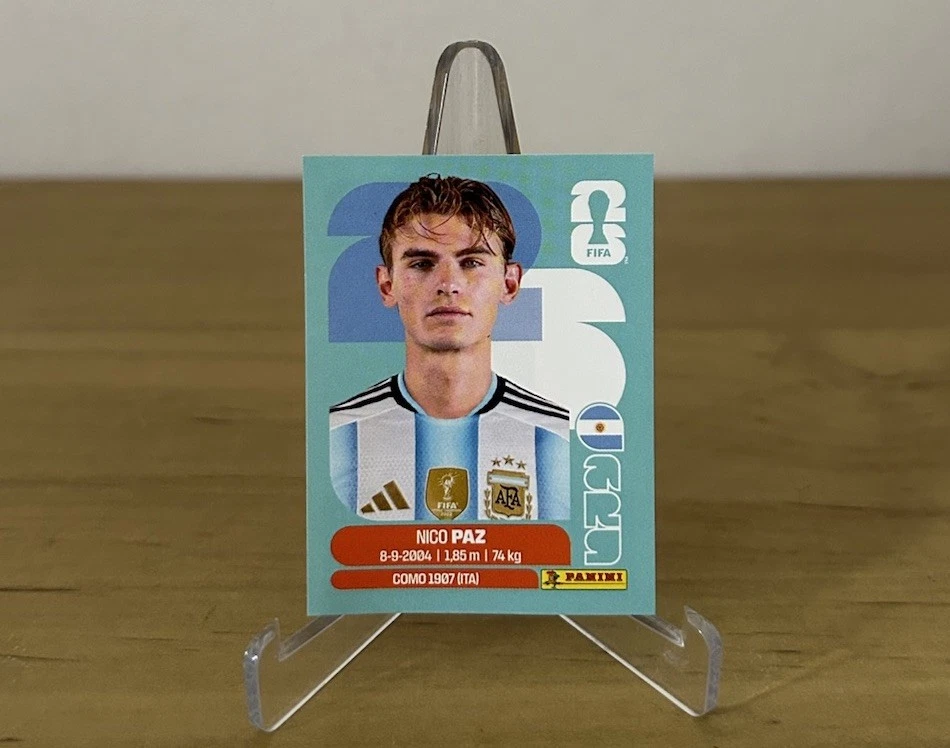 Cromo Nico Paz 14 Argentina Panini FIFA World Cup 2026