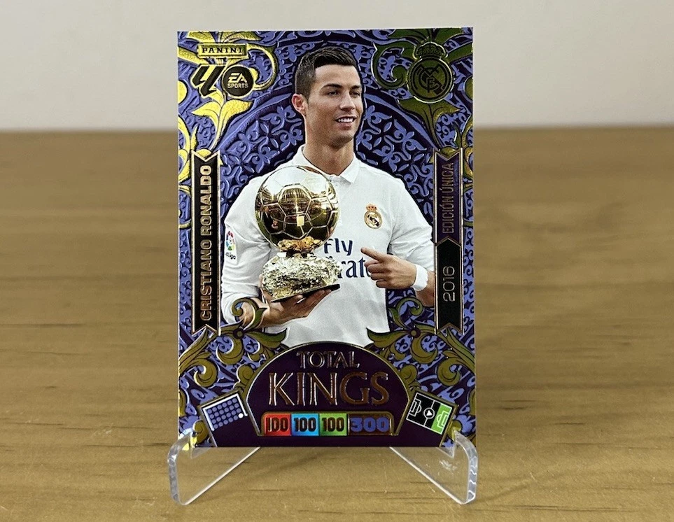 Carta Cristiano Ronaldo Total Kings Balón de Oro 2016 Adrenalyn XL 2025-26