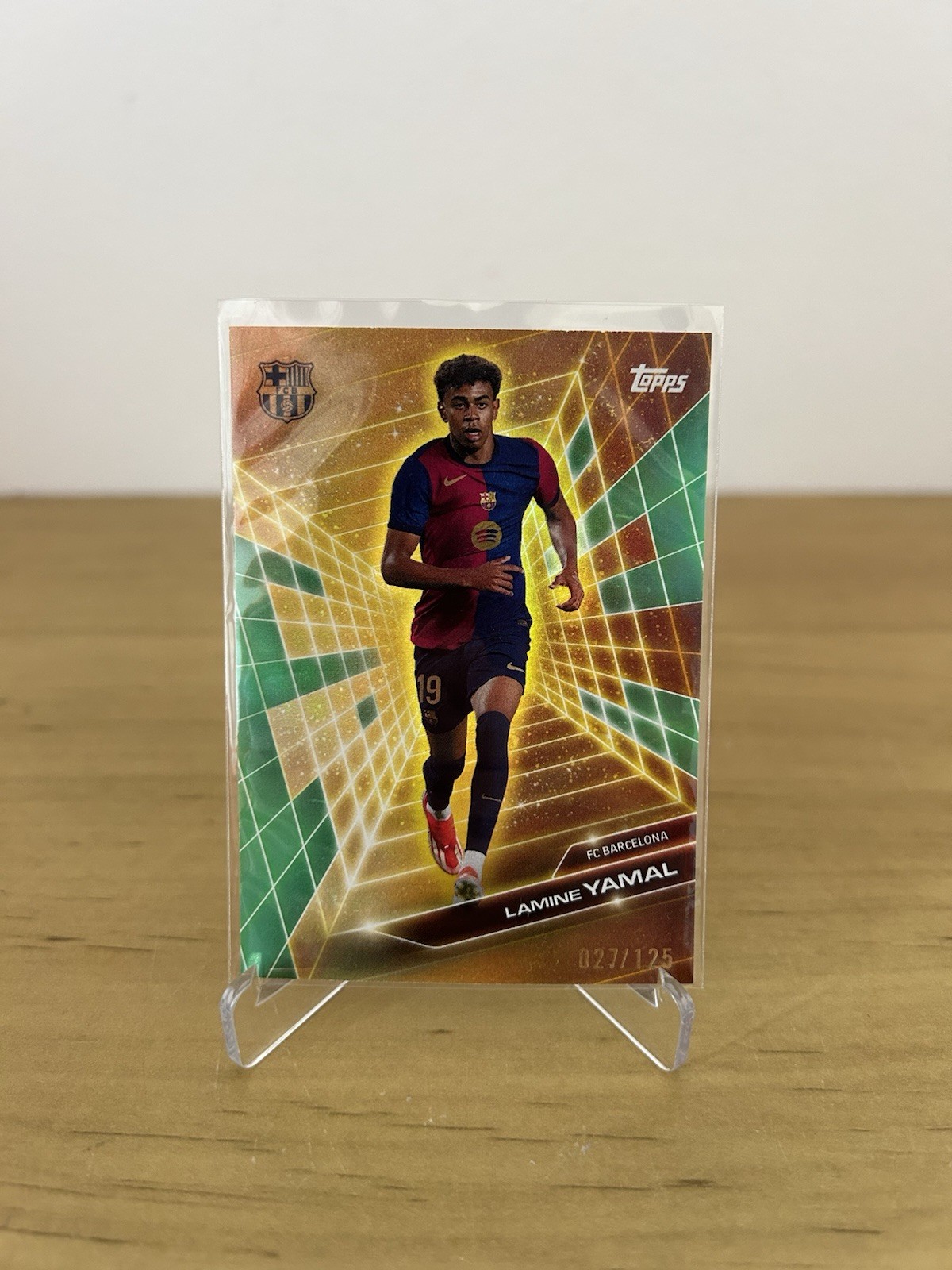 Carta Lamine Yamal Golden Future GF-4 numerada 125 Topps FC Barcelona Fan Set 2024-25