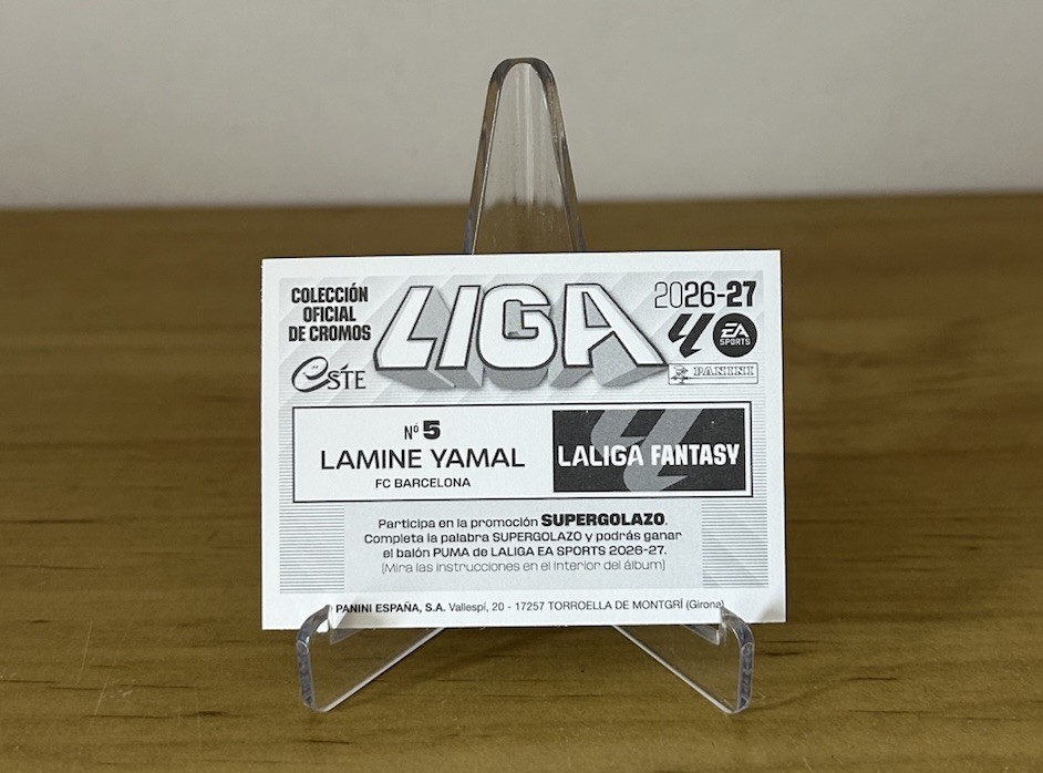 Reverso Lamine Yamal Fantasy 5 LaLiga Este 2026-27