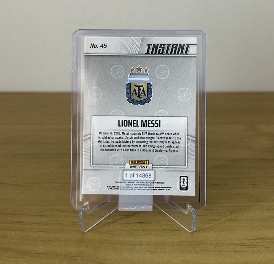 Reverso Messi 45 Panini Instant Mundial 2026