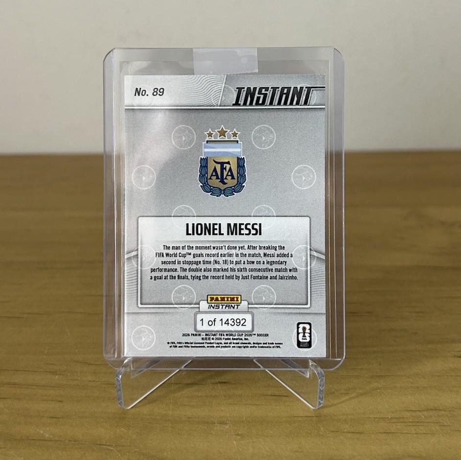 Reverso Messi 89 Panini Instant Mundial 2026