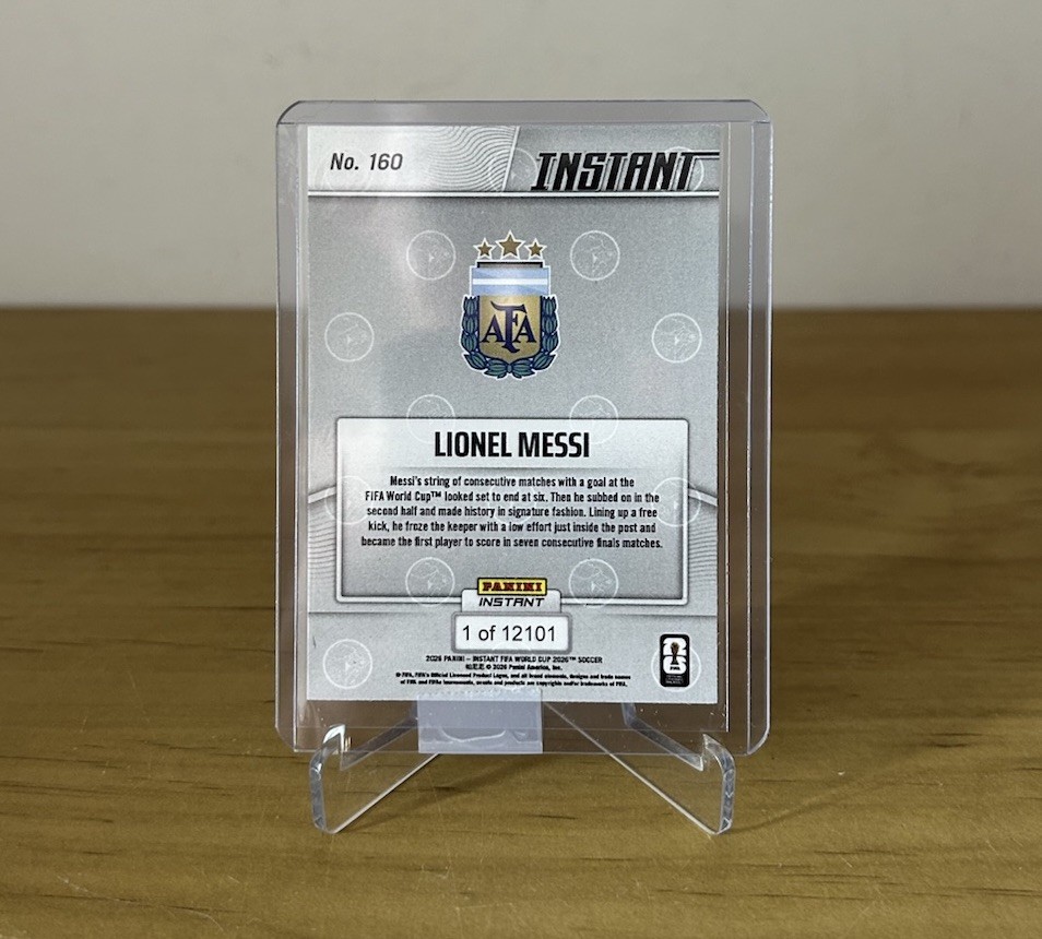 Reverso Messi 160 Panini Instant Mundial 2026
