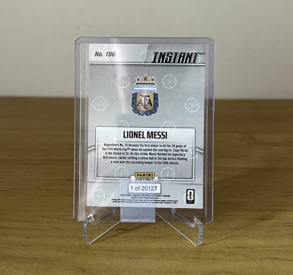 Reverso Messi 196 Panini Instant Mundial 2026