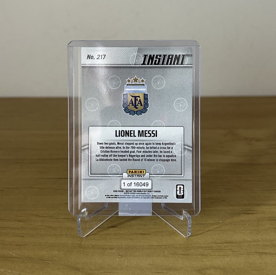 Reverso Messi 217 Panini Instant Mundial 2026