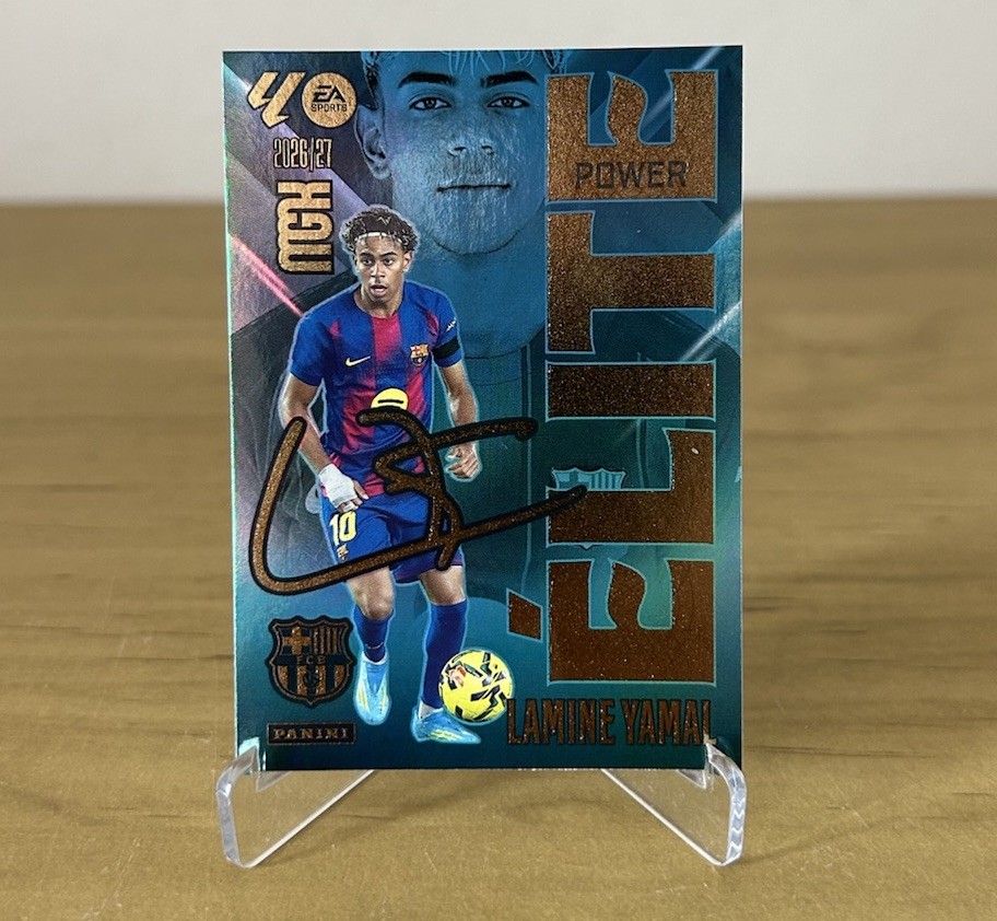 Lamine Yamal Elite Power 9P Megacracks LaLiga 2026-27 Panini FC Barcelona