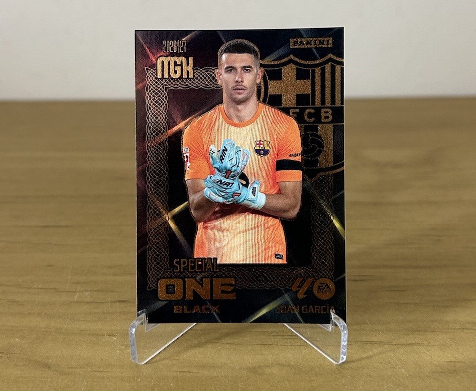 Joan Garcia Special One Black Megacracks LaLiga 2026-27 Panini FC Barcelona
