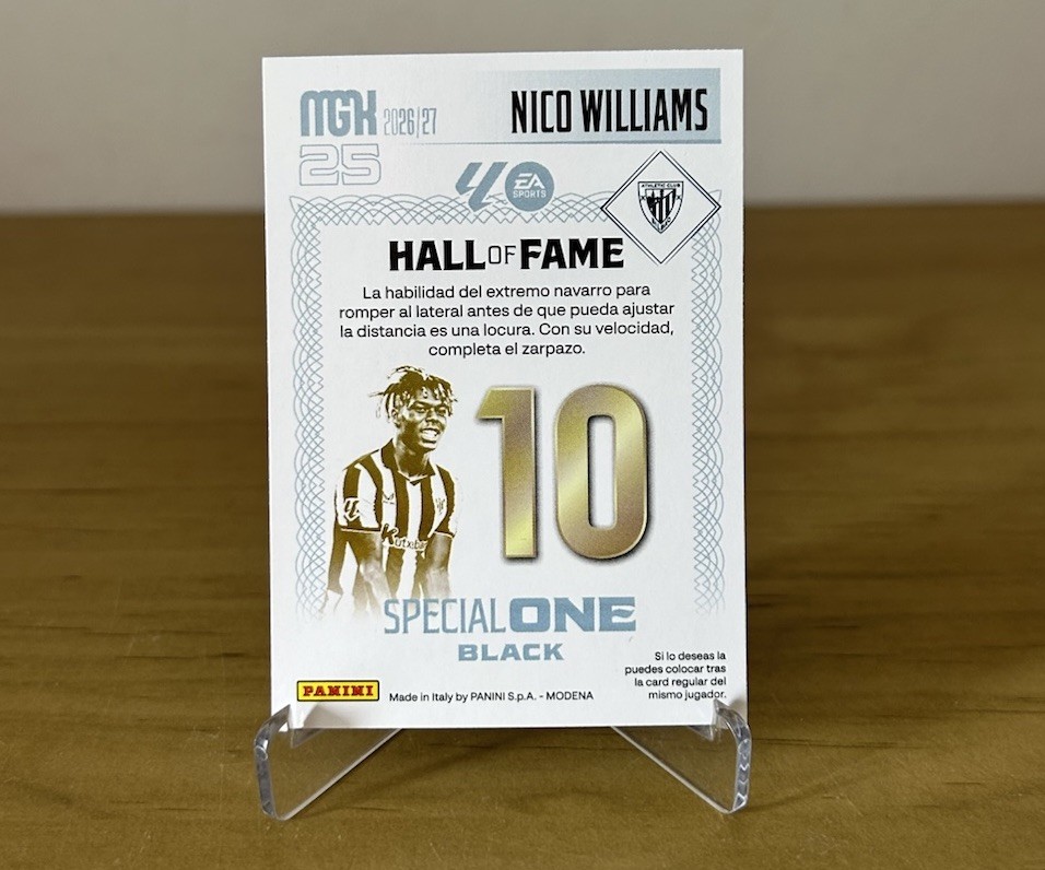 Reverso Nico Williams Special One Black Megacracks 2026-27