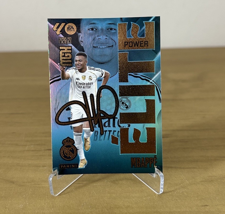 Kylian Mbappe Elite Power 8P Megacracks LaLiga 2026-27 Panini Real Madrid