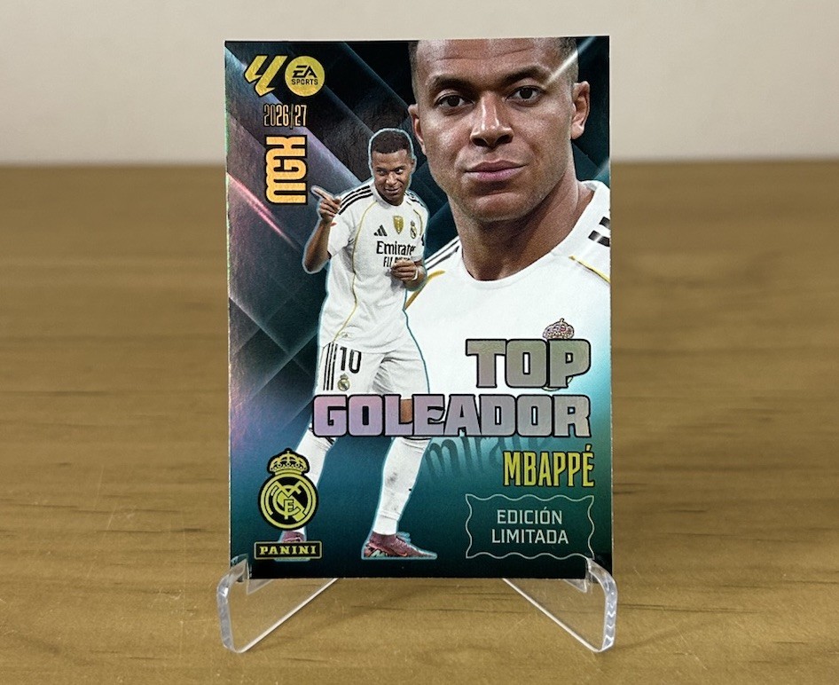 Kylian Mbappe Top Goleador Edicion Limitada Megacracks LaLiga 2026-27 Panini