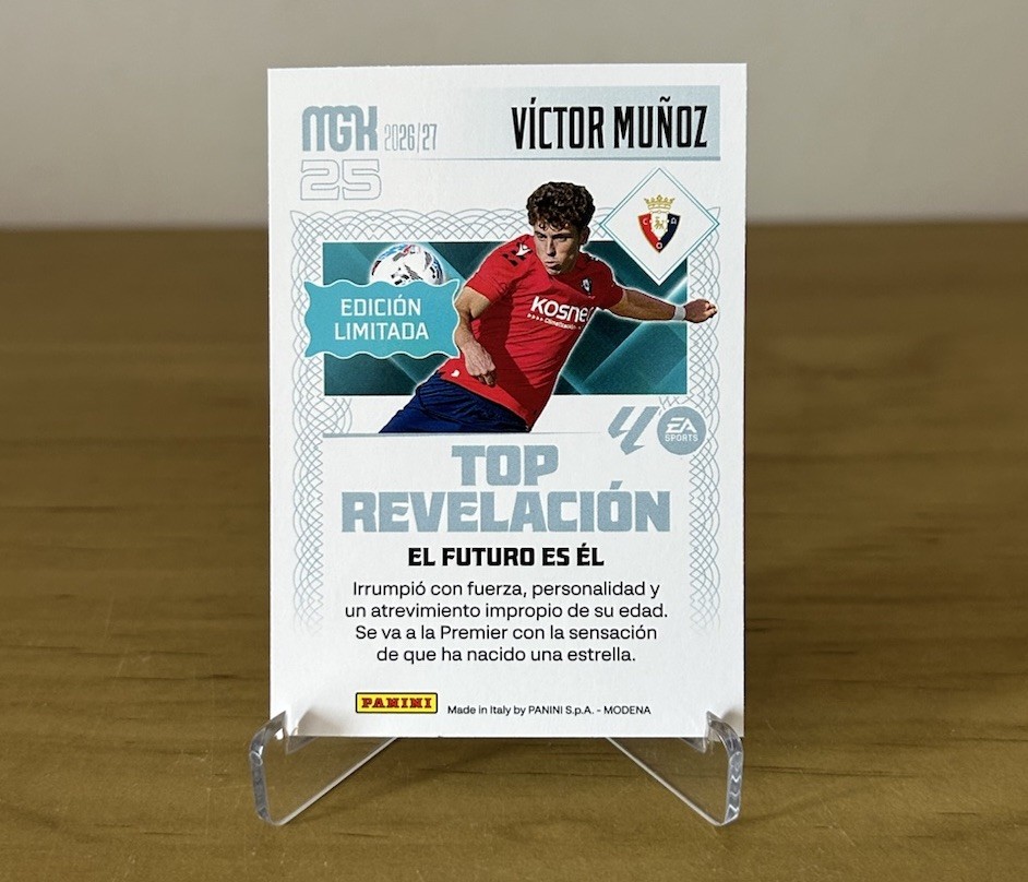 Reverso Victor Munoz Top Revelacion Limitada Megacracks 2026-27