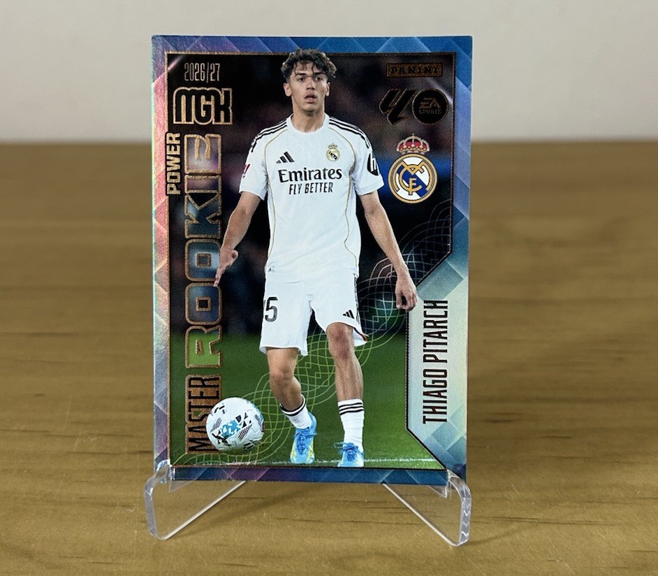 Thiago Pitarch Master Rookie Power 419P Megacracks LaLiga 2026-27 Panini Real Madrid